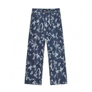 Louis Vuitton Limited Edition Jacquard Jeans  Wheat Grain Pattern