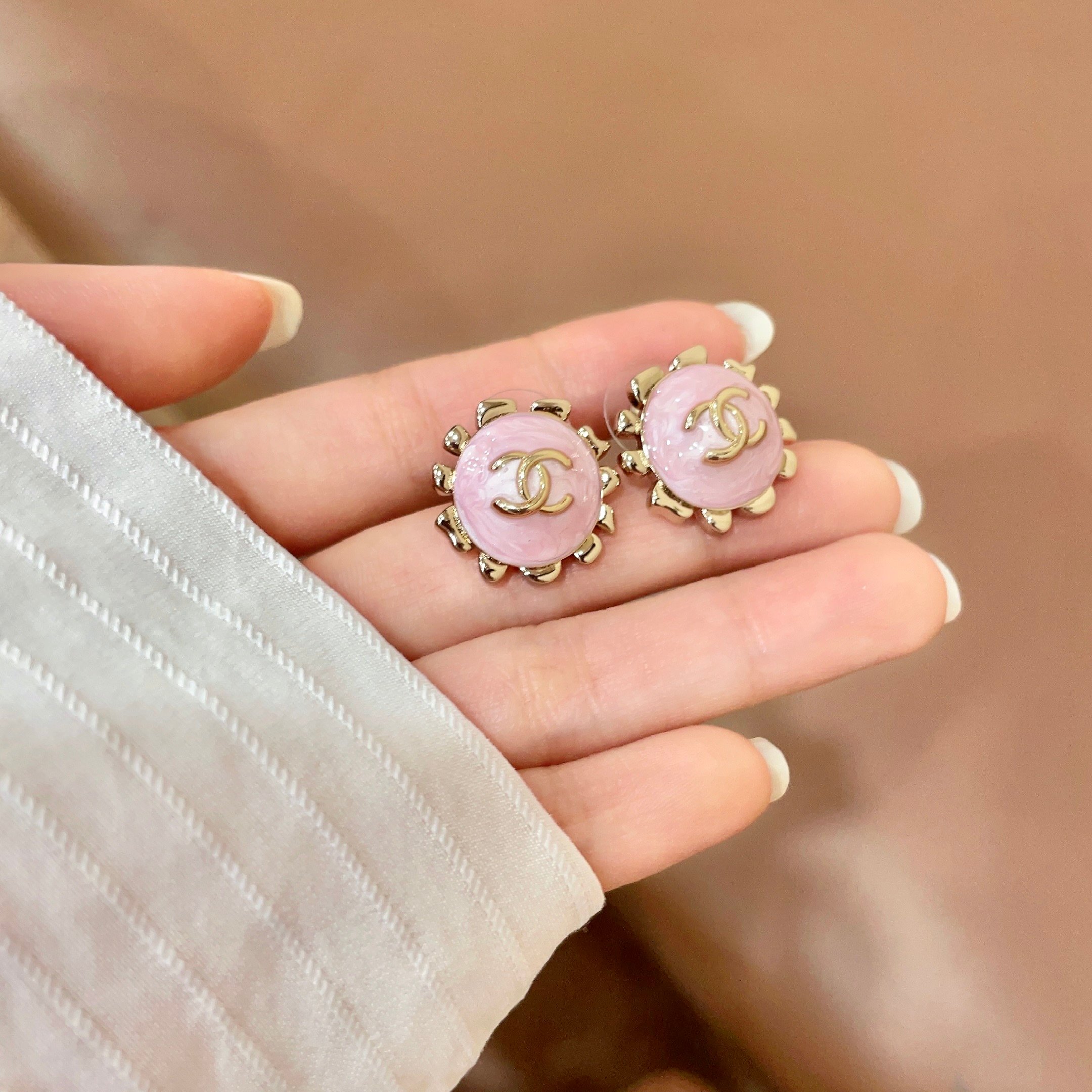 Chanel Classic Double C Earrings Iconic Elegant Luxury Design - Image 4