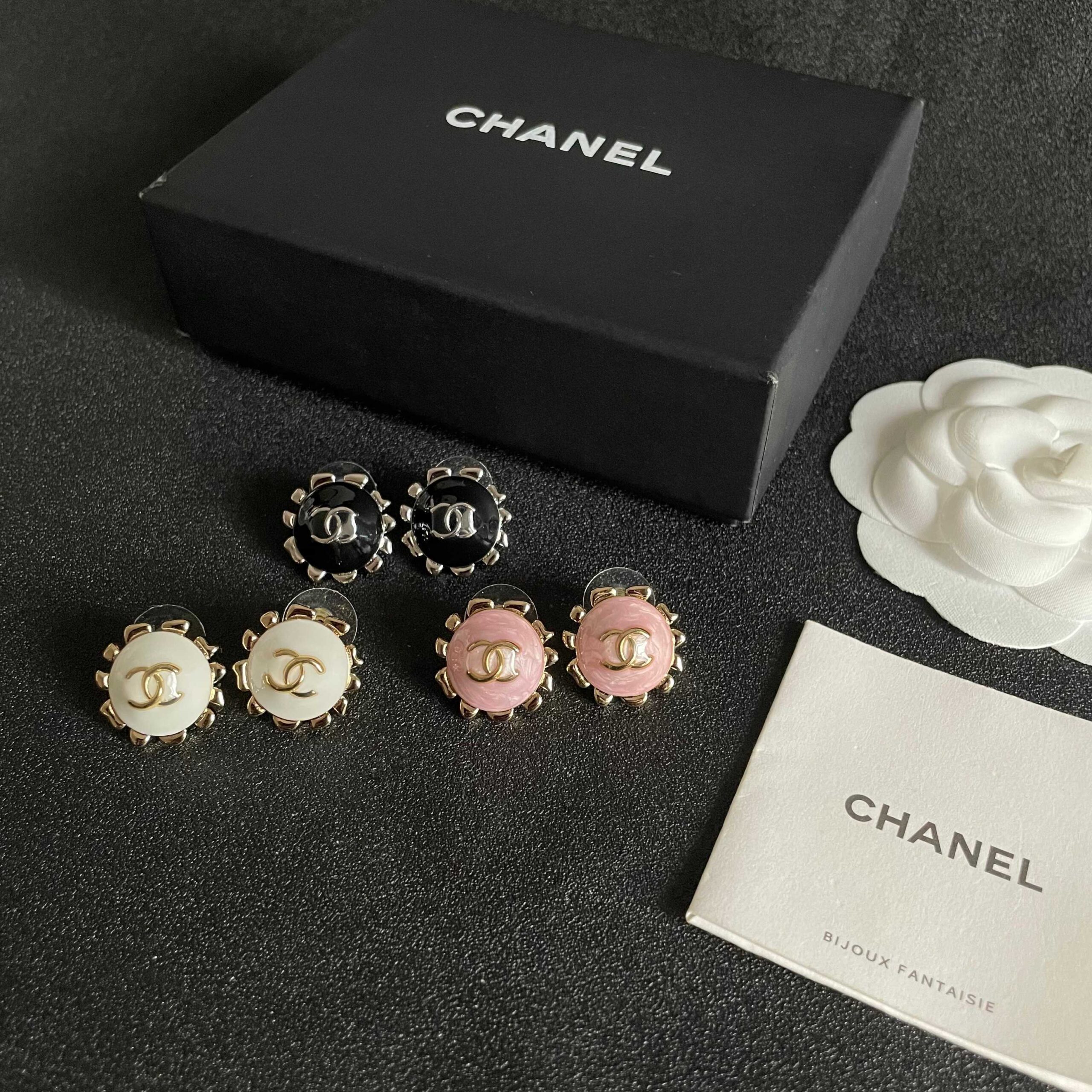 Chanel Classic Double C Earrings Iconic Elegant Luxury Design - Image 5