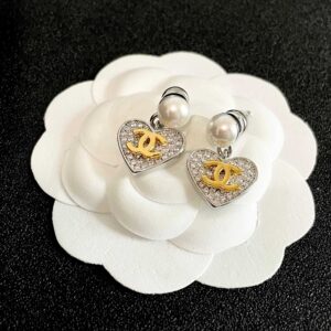 Chanel Medieval Letter Earrings Timeless Vintage Luxury Statement
