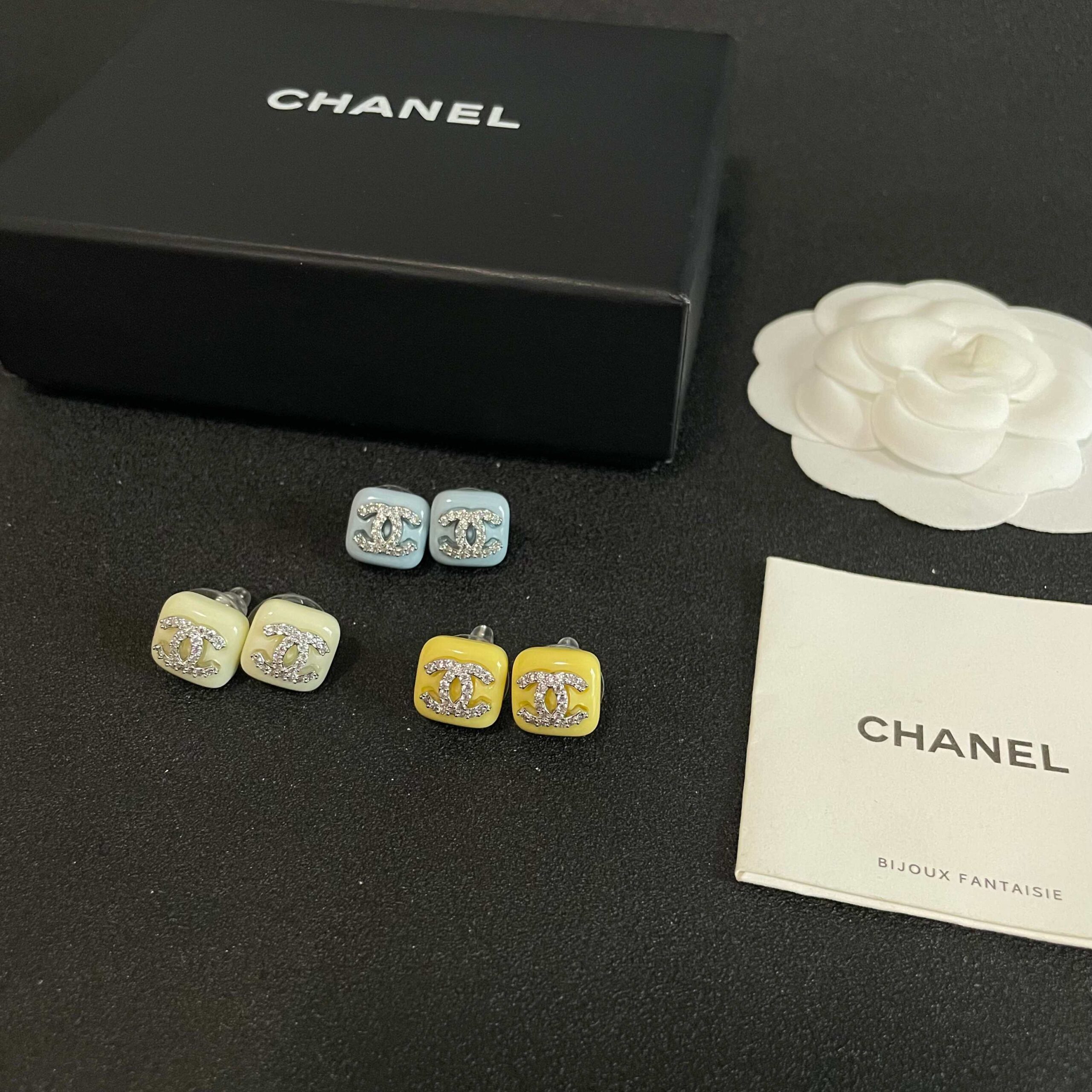 Chanel Medieval Letter Earrings Vintage Luxury Statement Design - Image 4