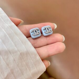 Chanel Medieval Letter Earrings Vintage Luxury Statement Design