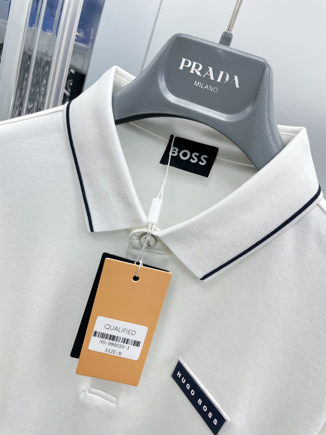 BOSS 25SS Logo Polo T-Shirt Premium Silk Cotton Edition - Image 3