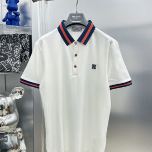 Hermès 25SS HH Logo Polo T-Shirt Premium Silk Cotton Edition