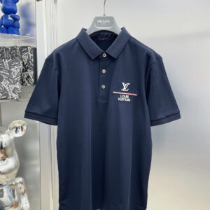 Louis Vuitton 25SS Embroidered Logo Polo T-Shirt Premium Silk Cotton Fit