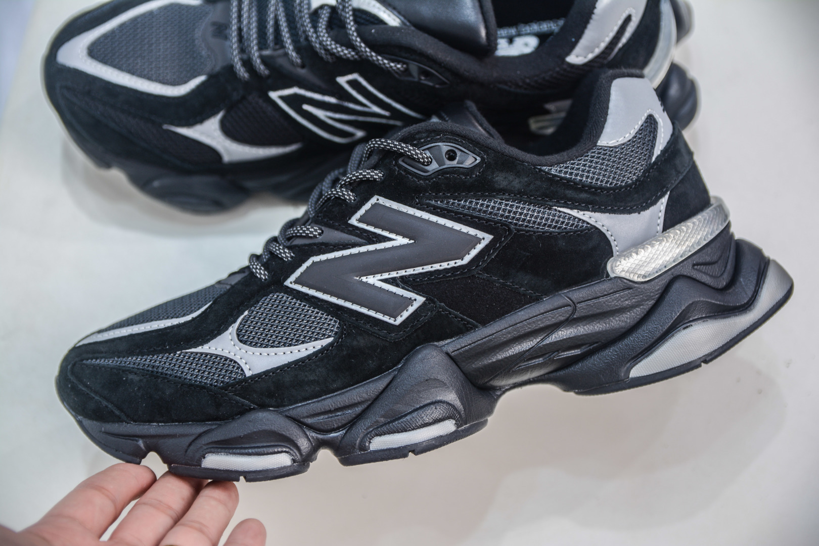 New Balance NB9060 U9060FOS Suede Mesh Low Top Casual Sneakers Breathable Non Slip Wear Resistant - Image 2
