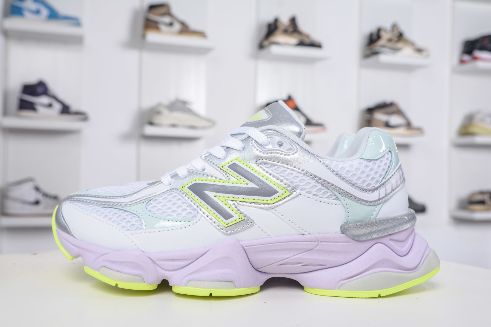 New Balance NB9060 U9060AGT Suede Mesh Low Top Casual Sneakers Breathable Non Slip Wear Resistant