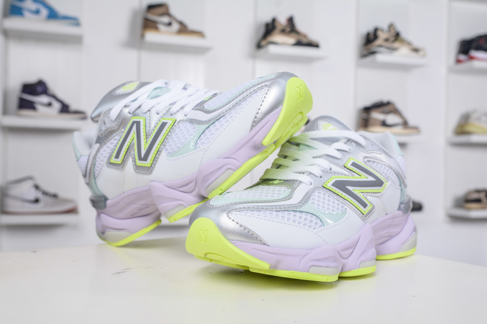 New Balance NB9060 U9060AGT Suede Mesh Low Top Casual Sneakers Breathable Non Slip Wear Resistant - Image 2