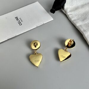 Celine YHEH50 Heart-Shaped Fashion Earrings Elegant Minimalist Luxury Jewelry