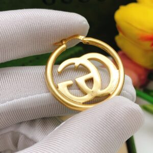 Gucci Polished Round Stud Earrings GED0175 Minimalist Glossy Luxury Design