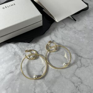 Celine Minimalist Earrings Elegant Everyday Luxury Design (YHED050)