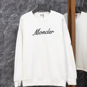 Moncler J0166 Classic Logo Embroidered Hoodie 460g Heavyweight Cotton