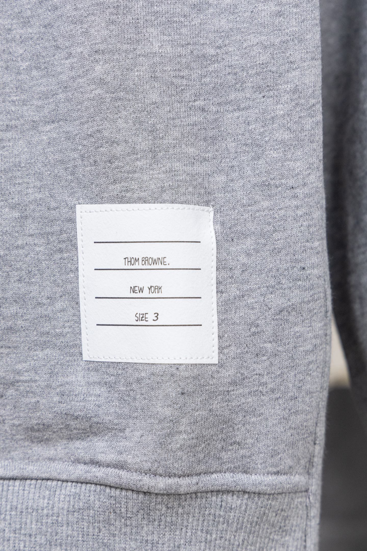 Thom Browne J0 Classic Four-Bar Crewneck Sweatshirt 400g Premium Cotton - Image 4