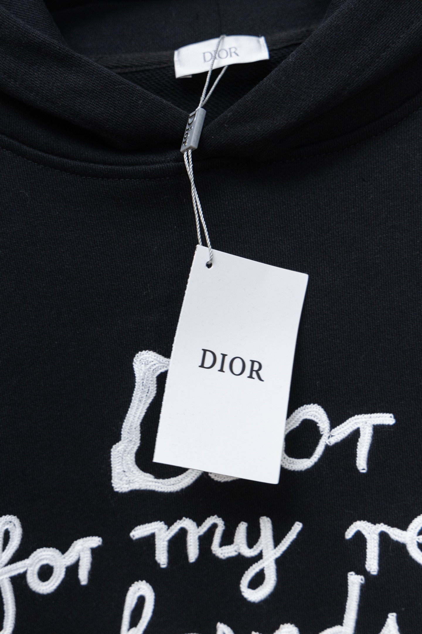 Dior J0193 Ice Cream Embroidered Hoodie 420g Heavyweight Cotton - Image 7