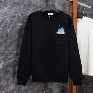 LOEWE J0202 Flame Garden Embroidery Hoodie 460g Premium Cotton Edition