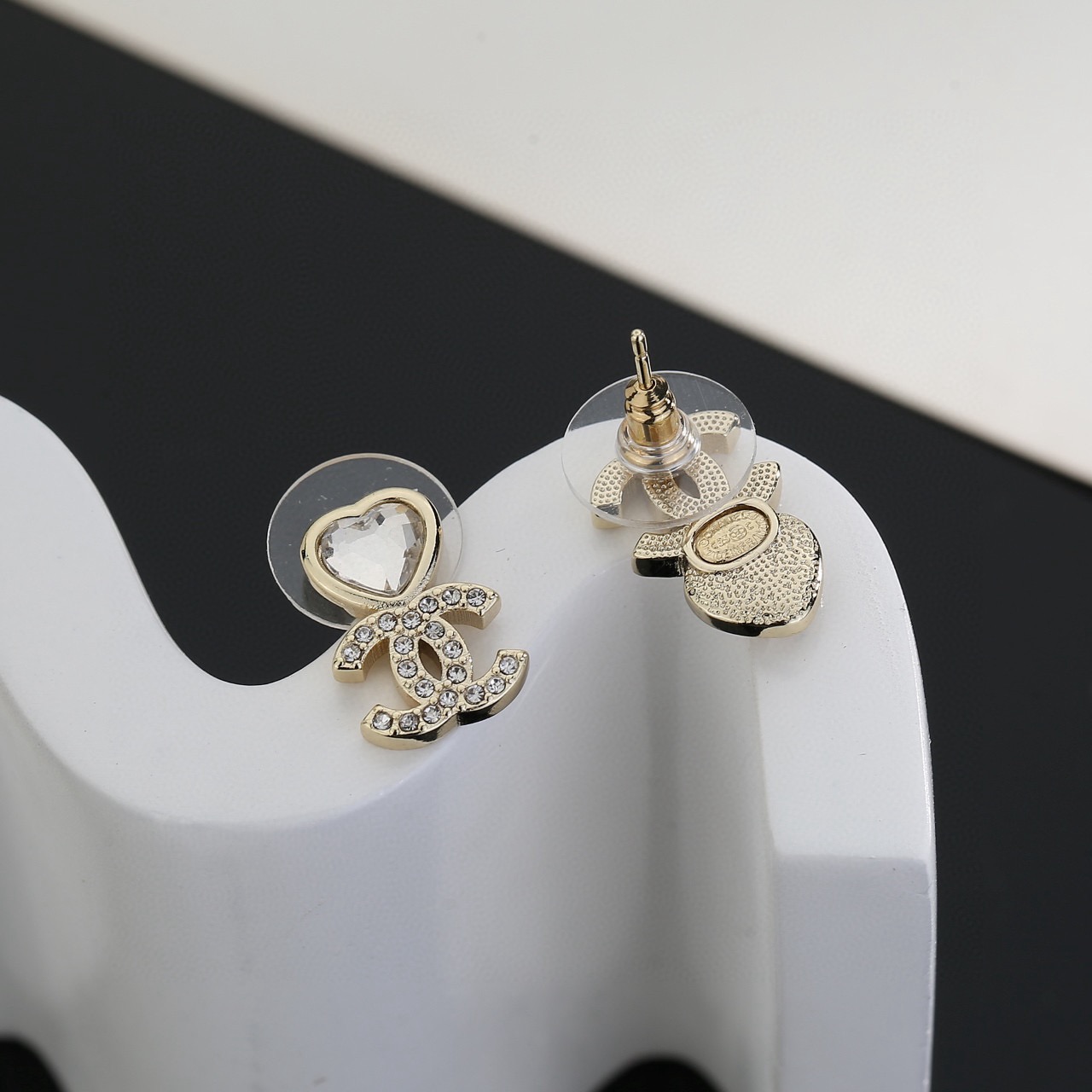 Chanel Style Premium Earrings Original Brass High-End Counter Quality Design - Image 4
