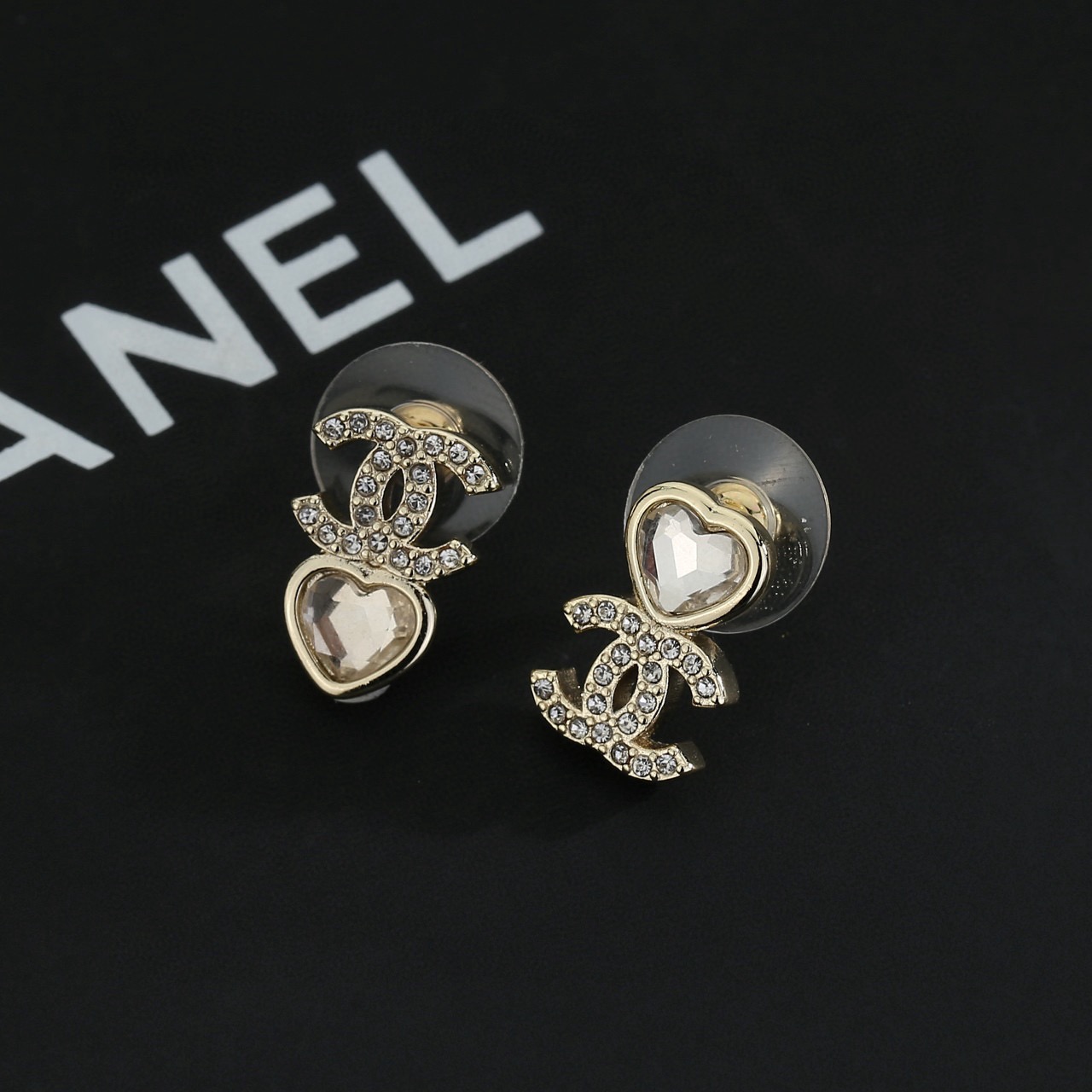 Chanel Style Premium Earrings Original Brass High-End Counter Quality Design