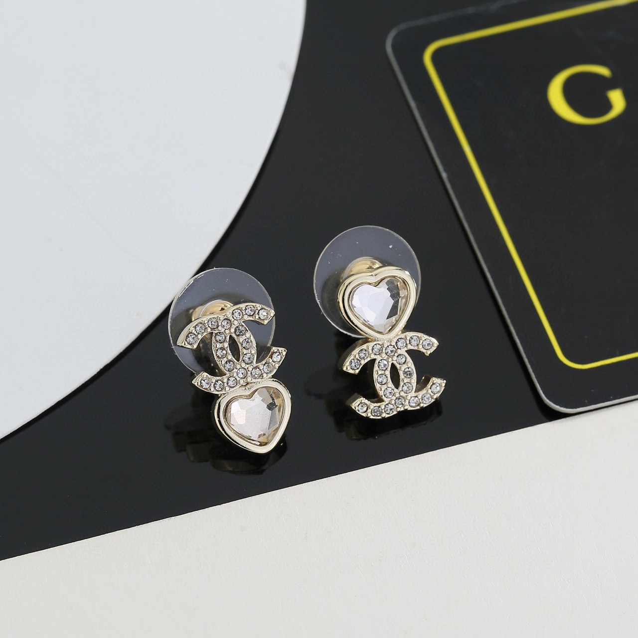 Chanel Style Premium Earrings Original Brass High-End Counter Quality Design - Image 2