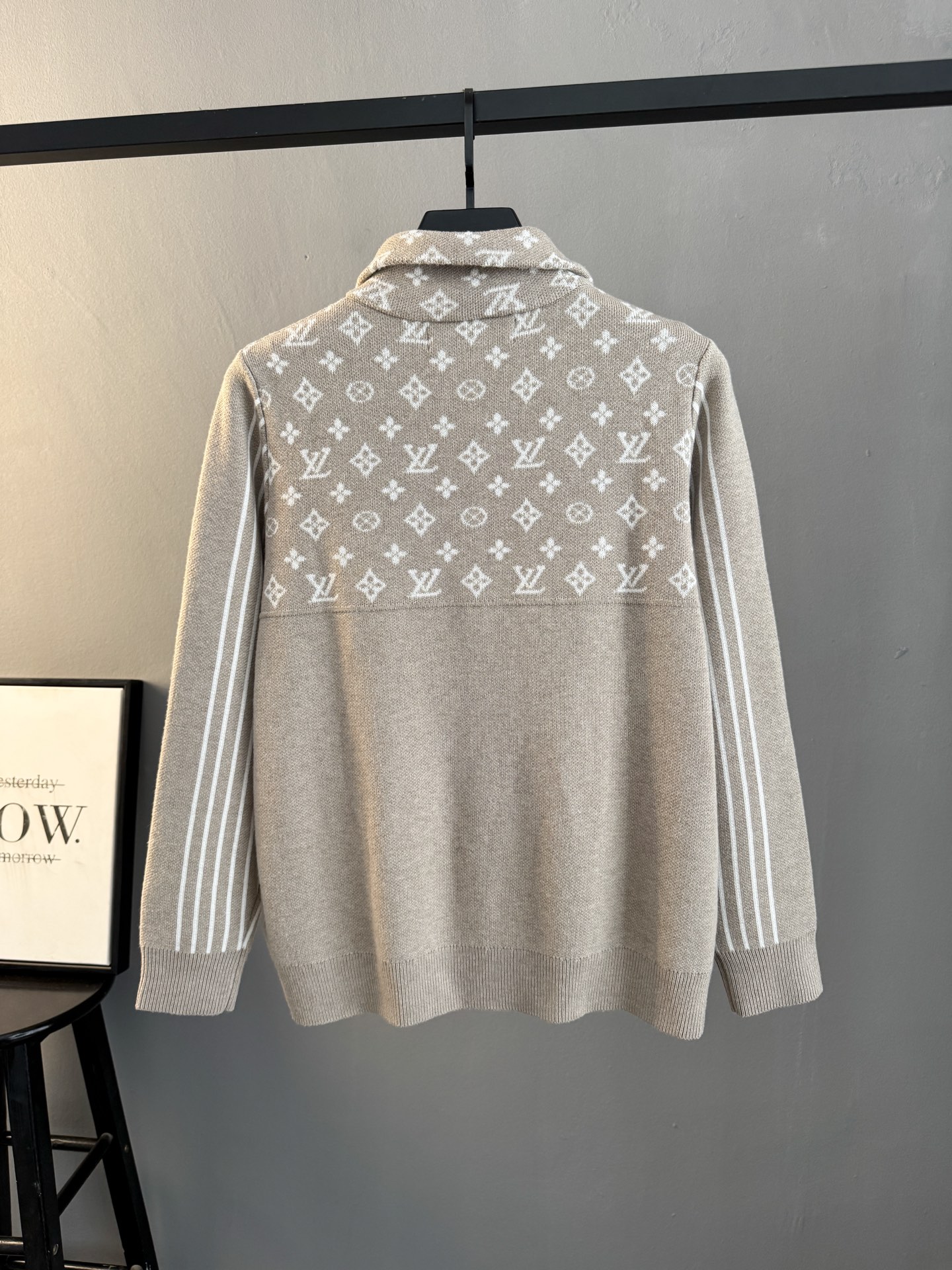 Louis Vuitton Ski Series Half Zip High Neck Embroidered Sweater Premium Wool Blend Knit - Image 5