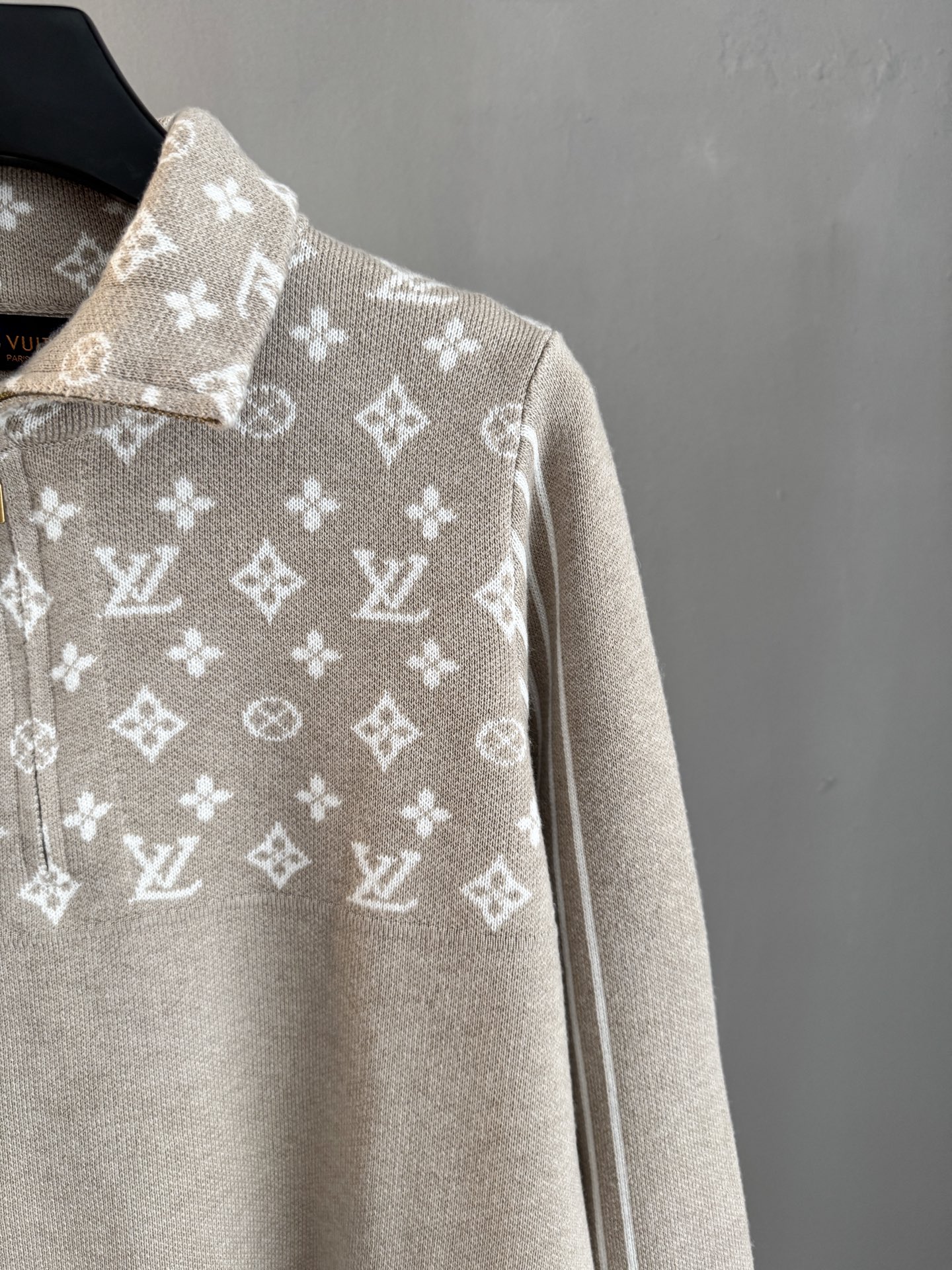 Louis Vuitton Ski Series Half Zip High Neck Embroidered Sweater Premium Wool Blend Knit - Image 2