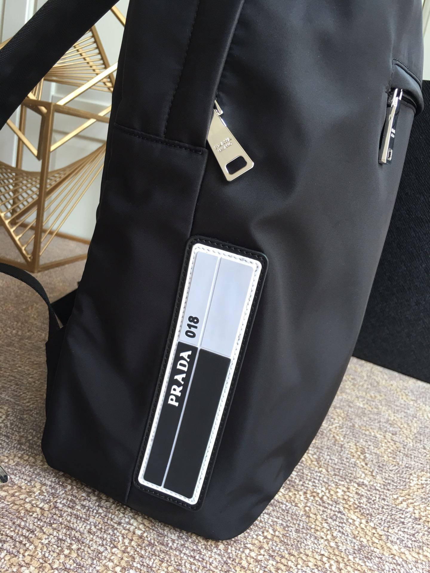 Backpack Model 2VZ021 Nylon Leather Trim Edition - Image 5