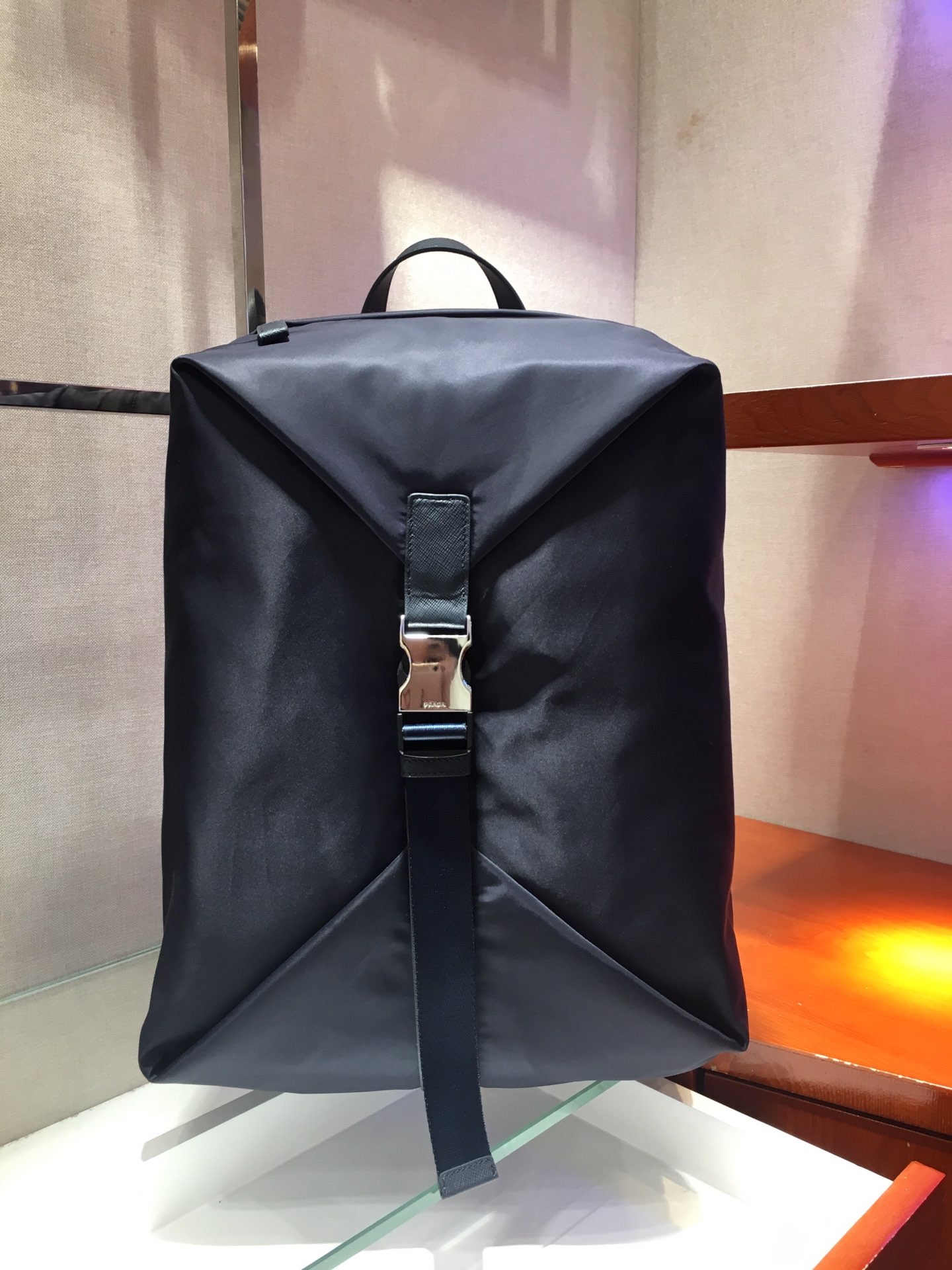 Multifunctional Backpack Model 2VZ028 Nylon Saffiano Trim Edition