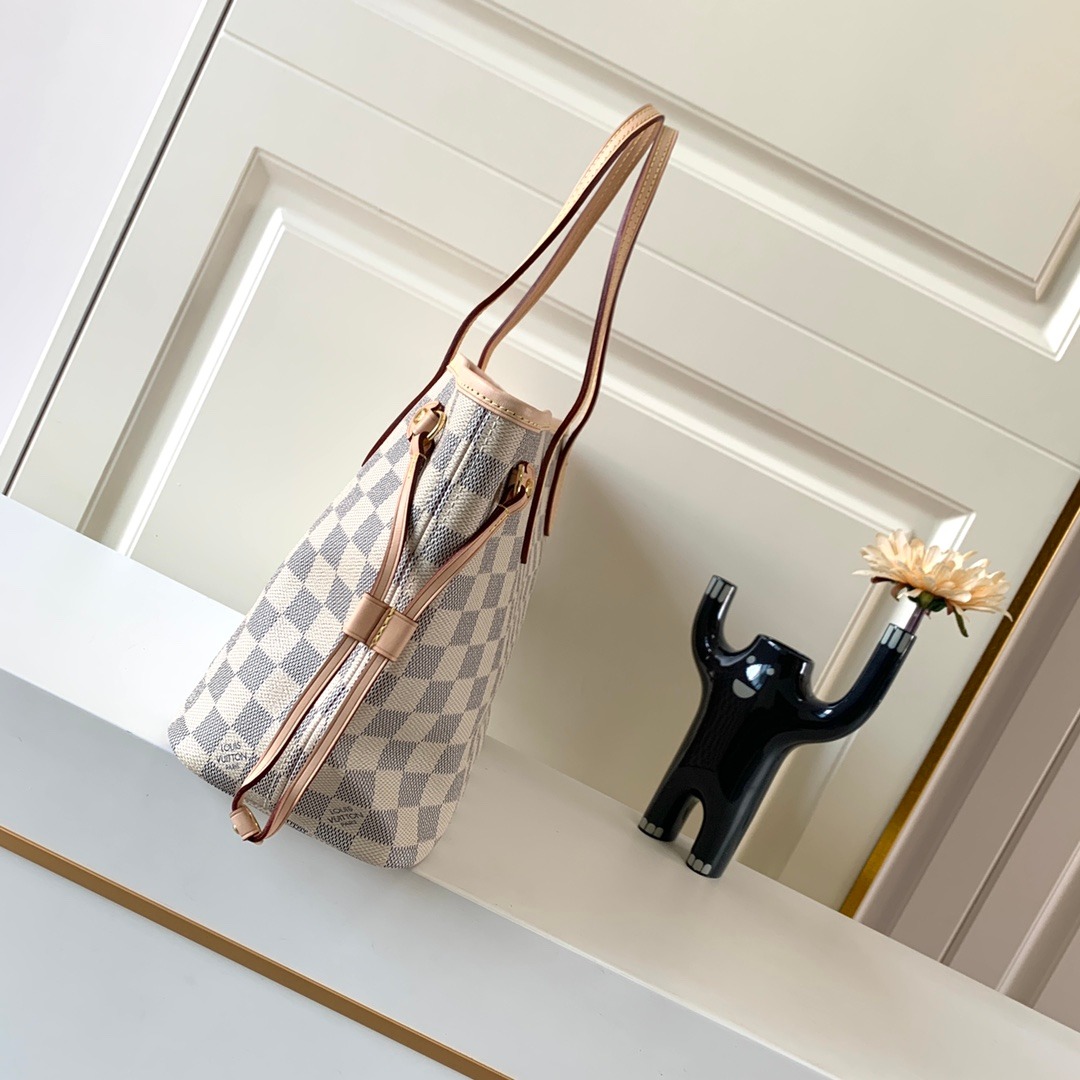 Louis Vuitton Small Neverfull Handbag Classic Tote Style Compact Edition - Image 2