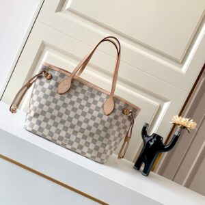 Louis Vuitton Small Neverfull Handbag Classic Tote Style Compact Edition