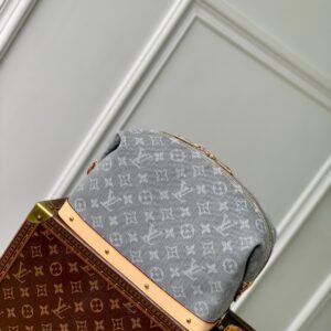Louis Vuitton M13750 Grey Monogram Denim Large Cosmetic Bag Premium Edition