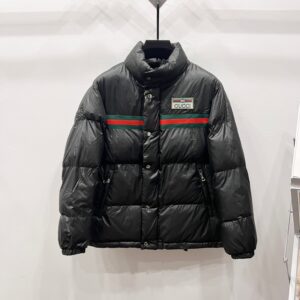Gucci Embroidered Logo Webbing Down Jacket Premium Edition