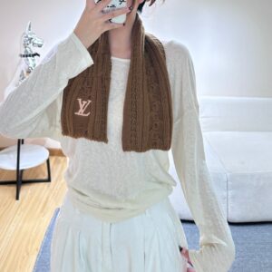 Premium Wool Neck Scarf Slim Winter Wrap Soft Warm 135x20cm Elegant Style