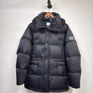 Burberry 2025 Autumn Winter Mid Length Hooded Vintage Check Down Jacket