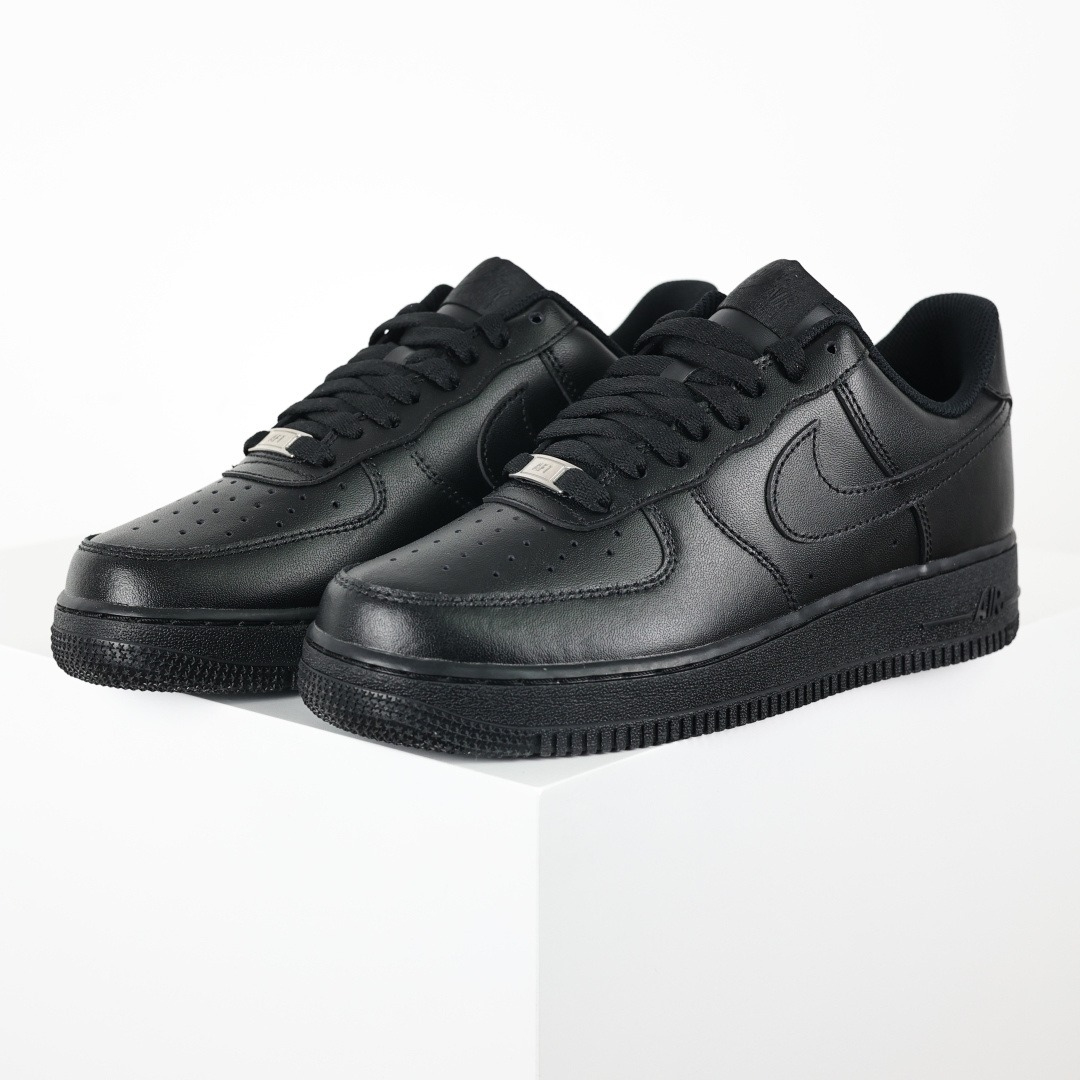 NK Air Force 1 Low Pure Black OG Quality Limited Spring Drop