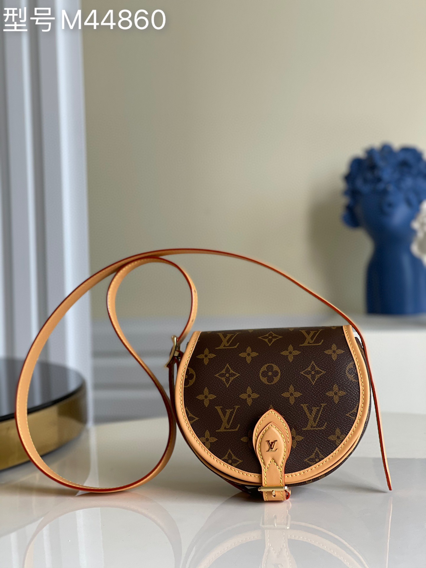 Louis Vuitton M44860 Sac Tambourin Monogram Canvas Crossbody Compact Edition
