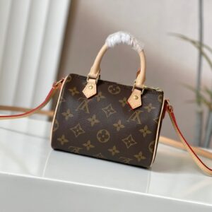Louis Vuitton M61252 Nano Speedy Monogram Canvas Mini Handbag