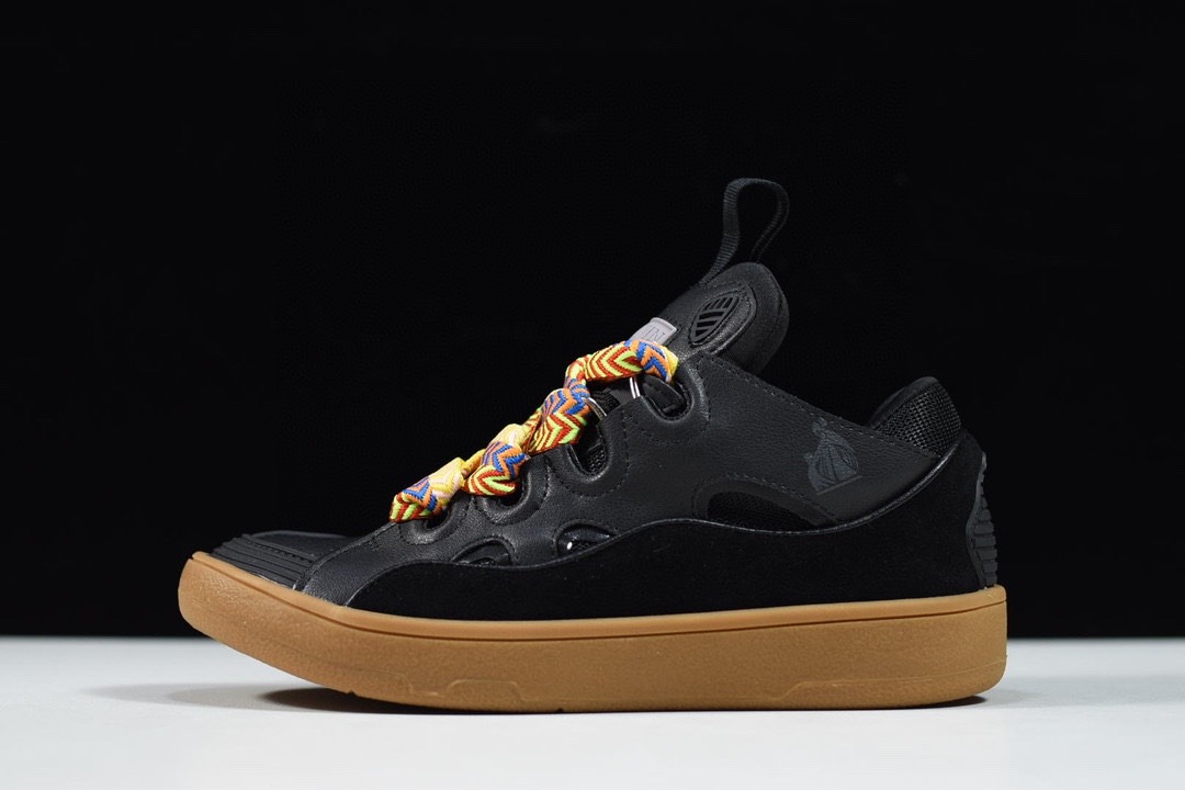 LANVIN Curb Batman Edition Platform Sneakers Premium Streetwear Skate Shoes - Image 5