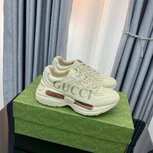 Gucci Rhyton Dad Sneakers Premium Leather 3D Printed Classic Couple Edition