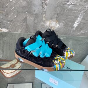 LANVIN Couple Leather Sneakers Premium Designer Style Luxury Casual Footwear 2026