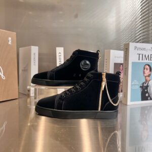 Christian Louboutin High Top Lipstick Sneakers Premium Custom Edition 2022