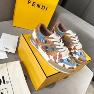 Fendi 2025 New Year Couple Board Sneakers Casual Sport Luxury Shoes