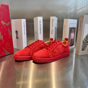 Christian Louboutin Low Top Red Sheep Jingguang Sneakers Premium Custom Edition 2022