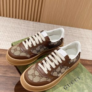 Gucci Inspired Chunky Sneakers Platform White Shoes Lightweight Comfortable Unisex