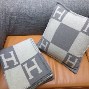 Gray Throw Pillows and Blanket Set Cozy Modern Home Decor