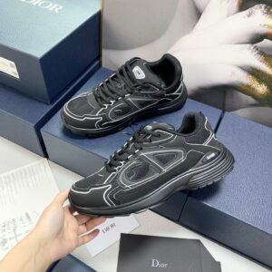 Dior Inspired B30 Modern Sneakers Chunky Sole Reflective Logo Luxury Unisex