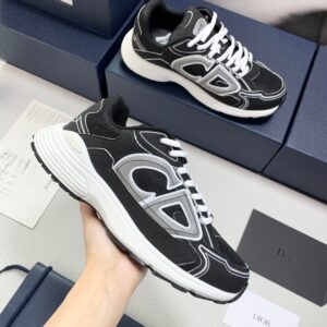 Dior Inspired B30 Modern Sneakers Chunky Sole Reflective Logo Unisex Luxury Runner