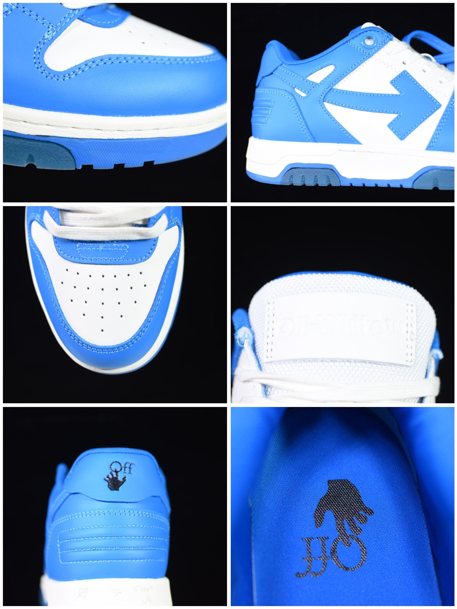 Off-White Out Of Office Low Top Leather Sneakers Arrow Design Premium Edition - Image 5