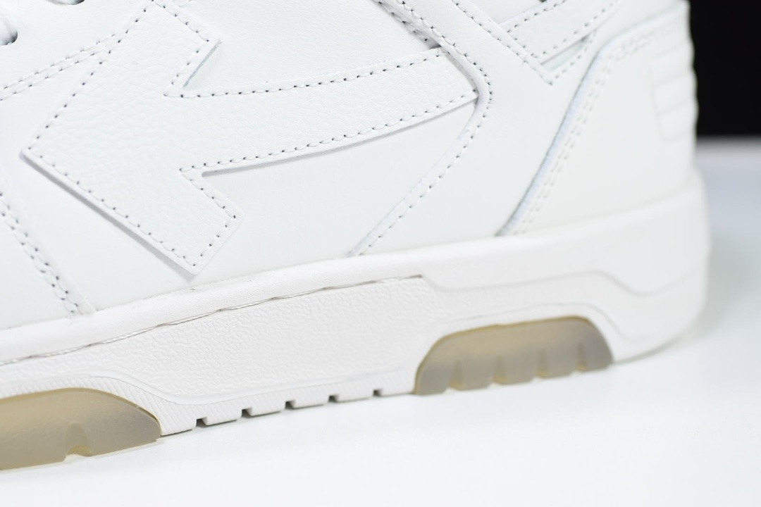 Off-White Out Of Office Low Top Leather Sneakers Arrow Design Premium Edition - Image 3
