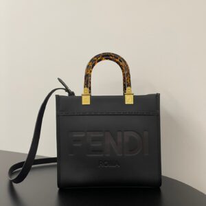 Small Full Leather Sunny Tote Bag Elegant Design