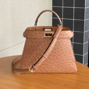 Peekaboo Ostrich Leather Bag Rare Premium Design