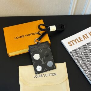 Louis Vuitton LV On Sirap Neckband Card Holder ID Badge Wallet
